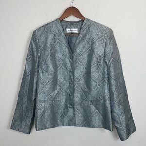 Travis Ayer’s jacquard paisley print blazer jacket women size 14